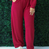 Terry Barrel Pants w/ Side Panel