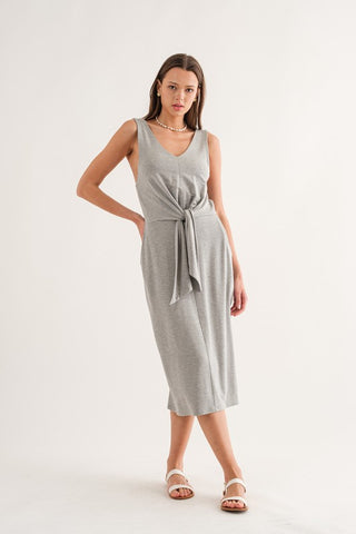 Dress With Tie Front Detail