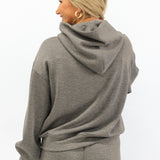 Modal Contrast Piping Hoodie