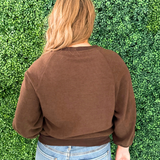 Relaxed Dolman Sleeve Knit Top