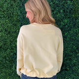 Bubble Hem French Terry Top