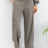 Modal Contrast Piping Cocoon Pants