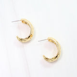 Jessica Hammered Hoop
