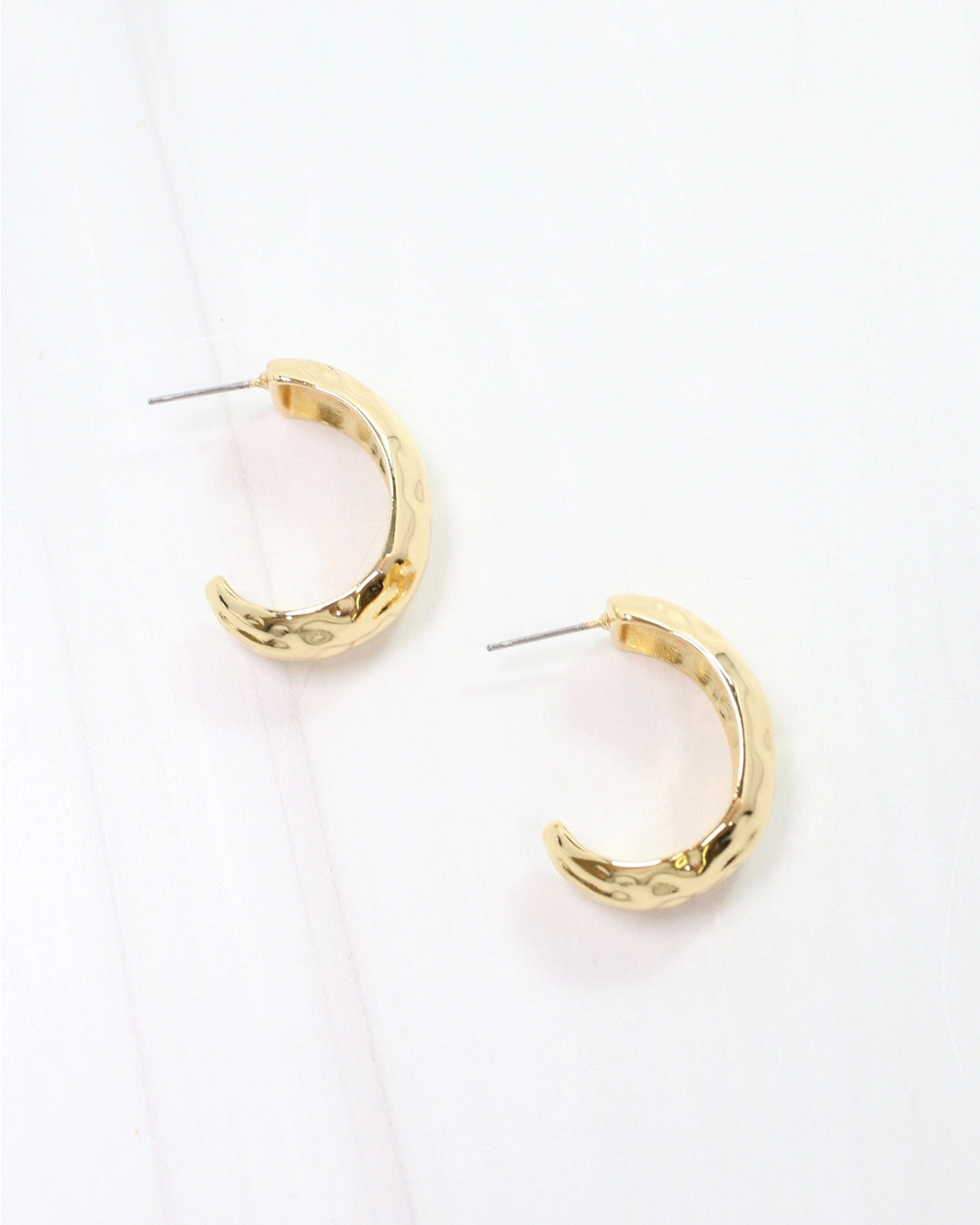 Jessica Hammered Hoop