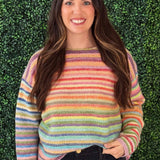 Rainbow Knit Sweater