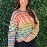 Rainbow Knit Sweater