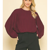 Pleated Woven Top