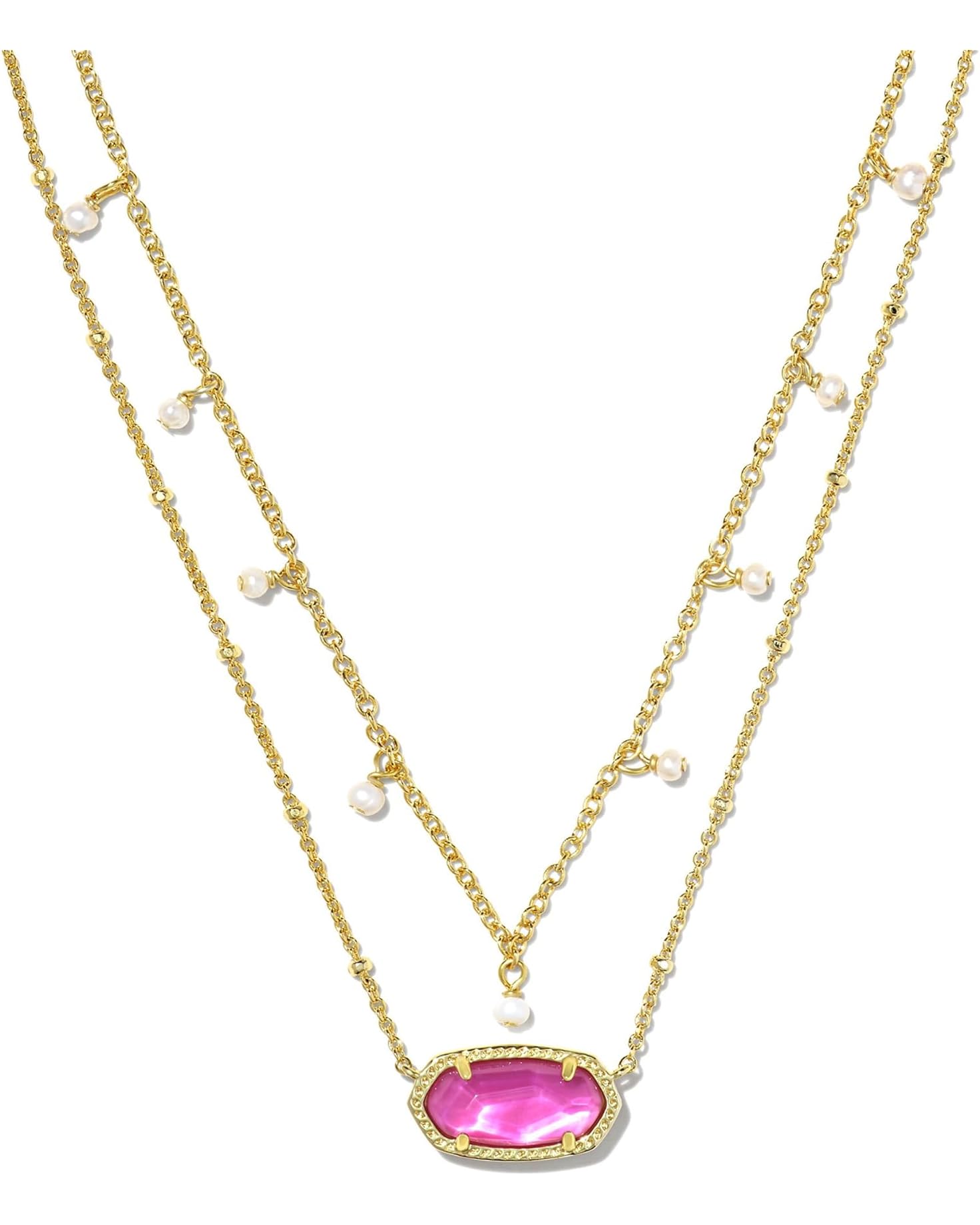 Elisa Pearl Multi Strand Necklace