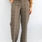 Plaid Woven Trouser
