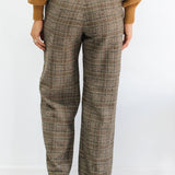 Plaid Woven Trouser