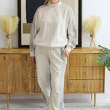 Two-Tone Crew Neck Sweatshirt