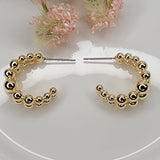 Beaded Hoop Earrings