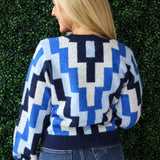 Geometric Print Sweater