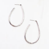 Bethie Crystal Oval Hoop
