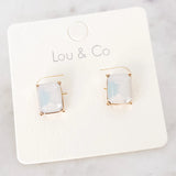 Rectangle Stud Earrings