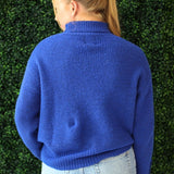 Gold Button Turtleneck Sweater