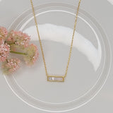 Horizontal Pendant Necklace