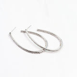 Bethie Crystal Oval Hoop