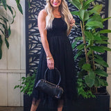 Tulle Skirt Midi Dress