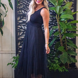 Tulle Skirt Midi Dress