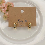 X-Cross Hoop Earrings