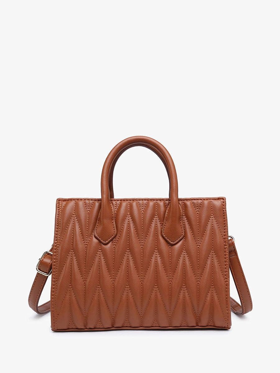 Arbor Herringbone Satchel w/ Dual Handles