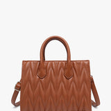 Arbor Herringbone Satchel w/ Dual Handles