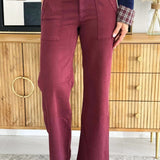 Jodi High Rise Straight Leg Porkchop Pocket