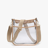 Posie Clear Crossbody w/ Vegan Leather