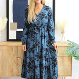 Floral Button Detail Dress