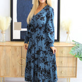 Floral Button Detail Dress