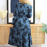 Floral Button Detail Dress