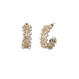 Rhinestone 1" Hoop Earring