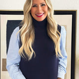 Twofer Sweater Vest and Stripe Top