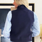 Twofer Sweater Vest and Stripe Top