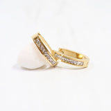 Englewood CZ Hoop Earring