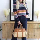 Marled Colorblock Sweater