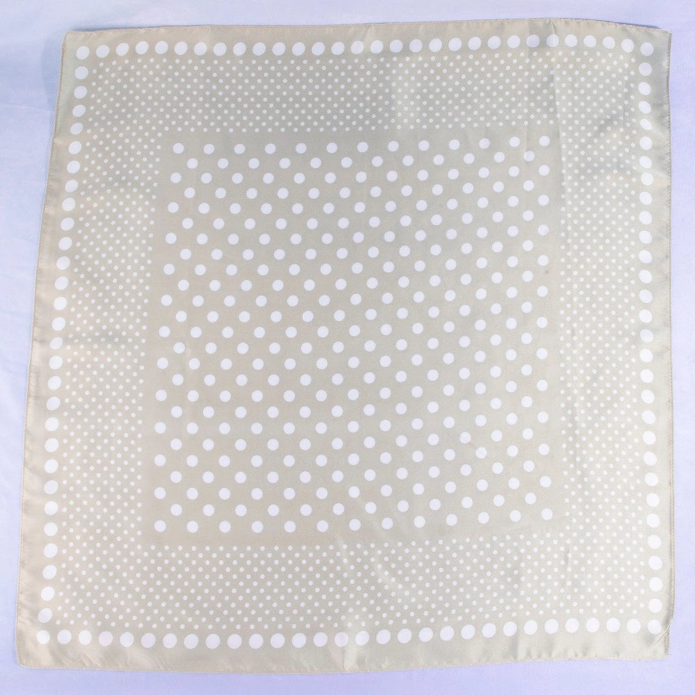 Ombre Polka Dot Print Satin Square Scarf