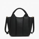 Maddox Paneled Satchel w/ Long Strap