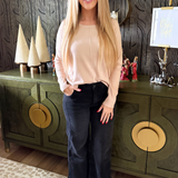 Center Seam Boat Neck Sweater