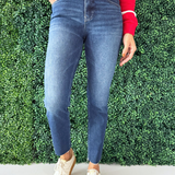 Rachael High Rise Fab Ab Mom Raw Hem