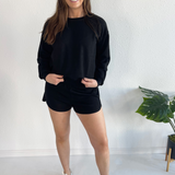 Soft Texture Relaxed Fit Sweatshirt