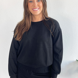 Soft Texture Relaxed Fit Sweatshirt