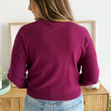 Solid Long Sleeve Sweater Top