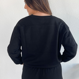 Soft Texture Relaxed Fit Sweatshirt
