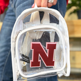 NCAA Nebraska Cornhusker Clear Mini Backpack