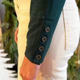 Lyocell Turtle Neck Button Cuff Top