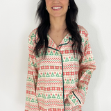 Christmas Satin Pajama Set
