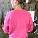 Center Seam Boat Neck Sweater