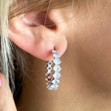 Cailin Crystal Hoop Earring
